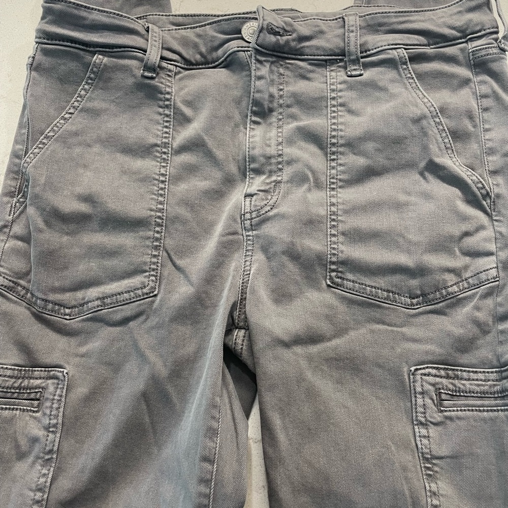 American Eagle Next Level Stretch Grey Cargo Jeans